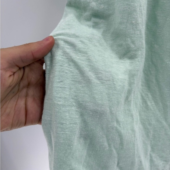 Cp shades oversized Mint Green sleeveless summer beach Tank linen Top sz medium - Picture 7 of 16